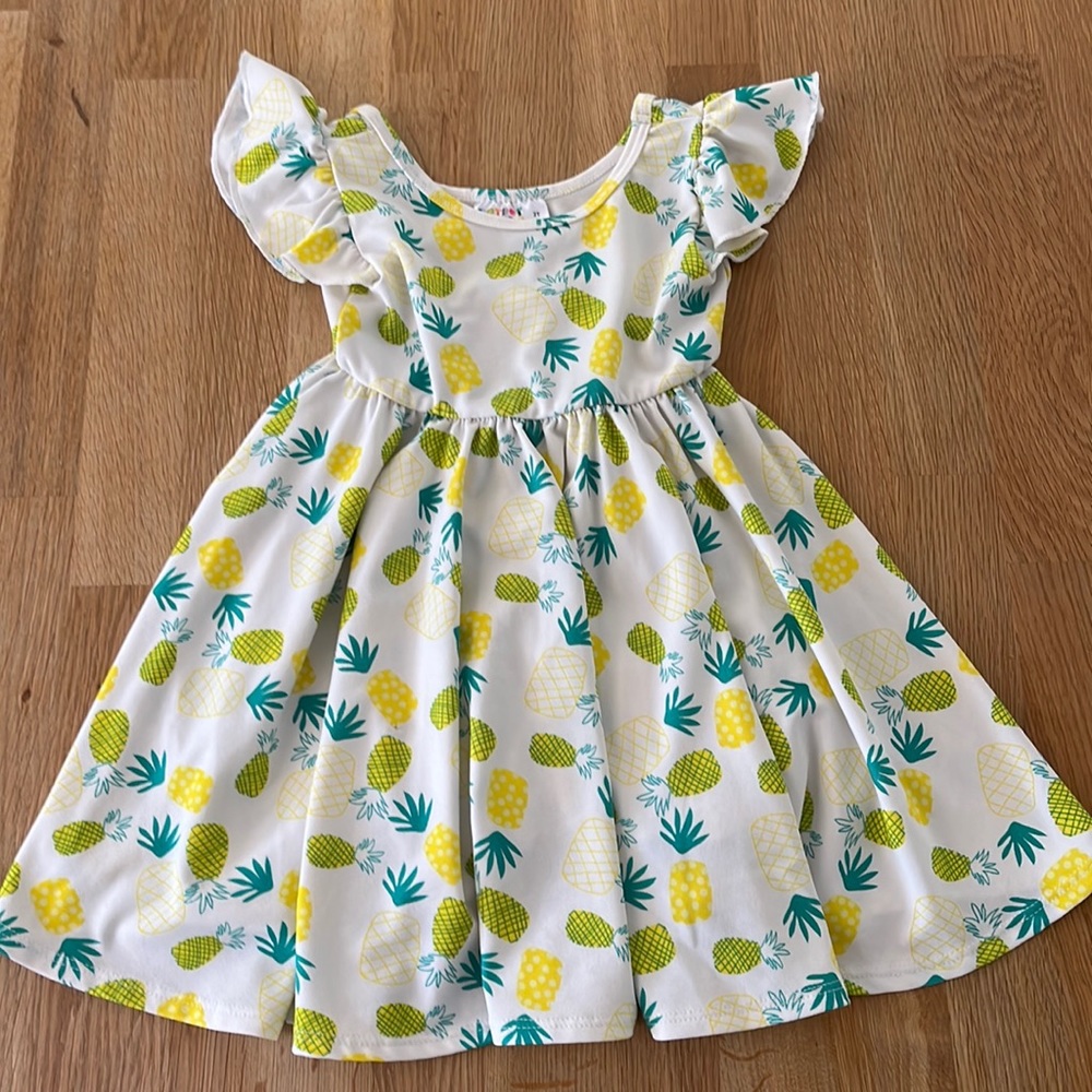 DDS pineapple twirl dress, 2T